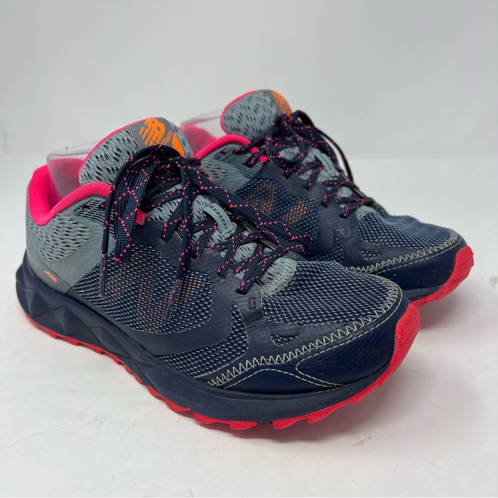 New Balance Navy Gray Pink Athletic Running Shoes - Picture 8 of 13